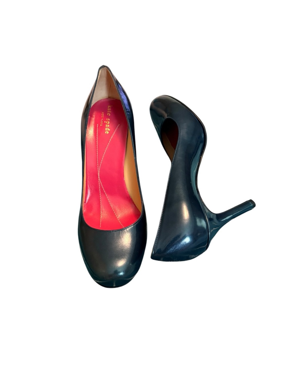 Kate Spade Pumps Size 8.5B Navy Metallic Karolina